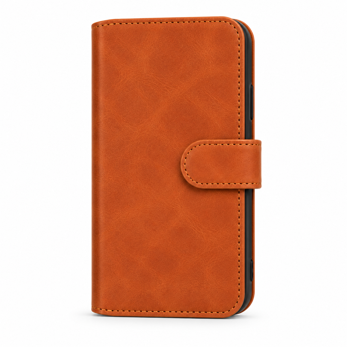 Leather Wallet Case with Card Storage & Magnetic Closure