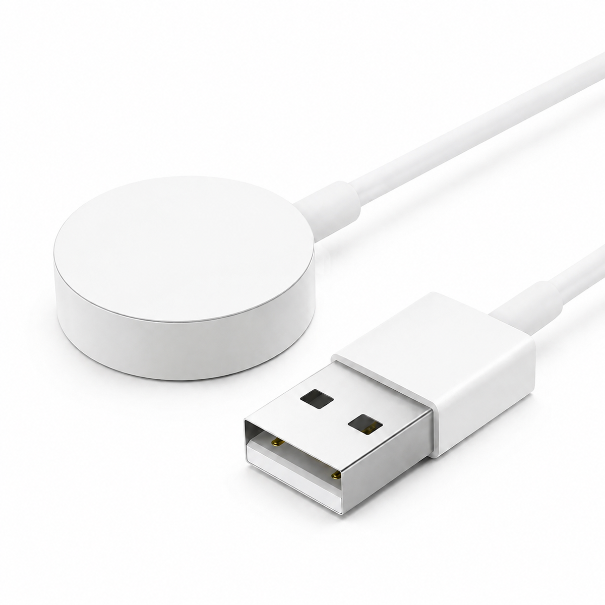 Premium 2-in-1 Magnetic Wireless Charger Cable USB-A Fast Charging Cord Strong Magnetic Alignment Smart Chip Protection Portable Charging Cable