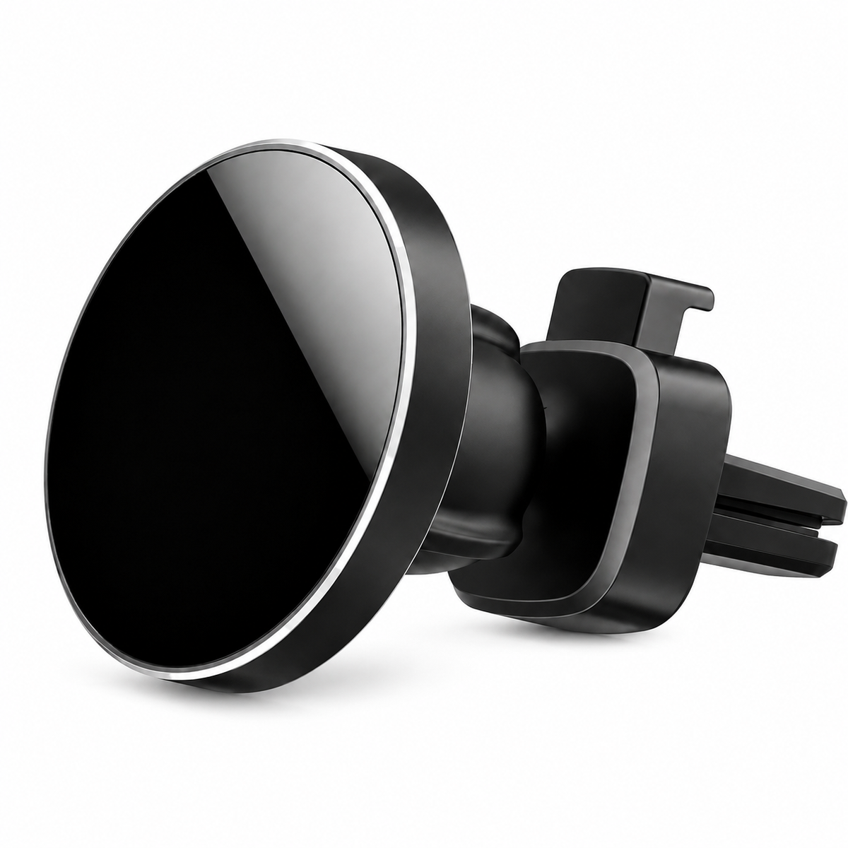 Premium 30W Magnetic Wireless Car Charger Fast Charging Phone Holder Dashboard Air Vent Mount 360° Rotation Smart Chip Anti-Slip Compatible with iPhone