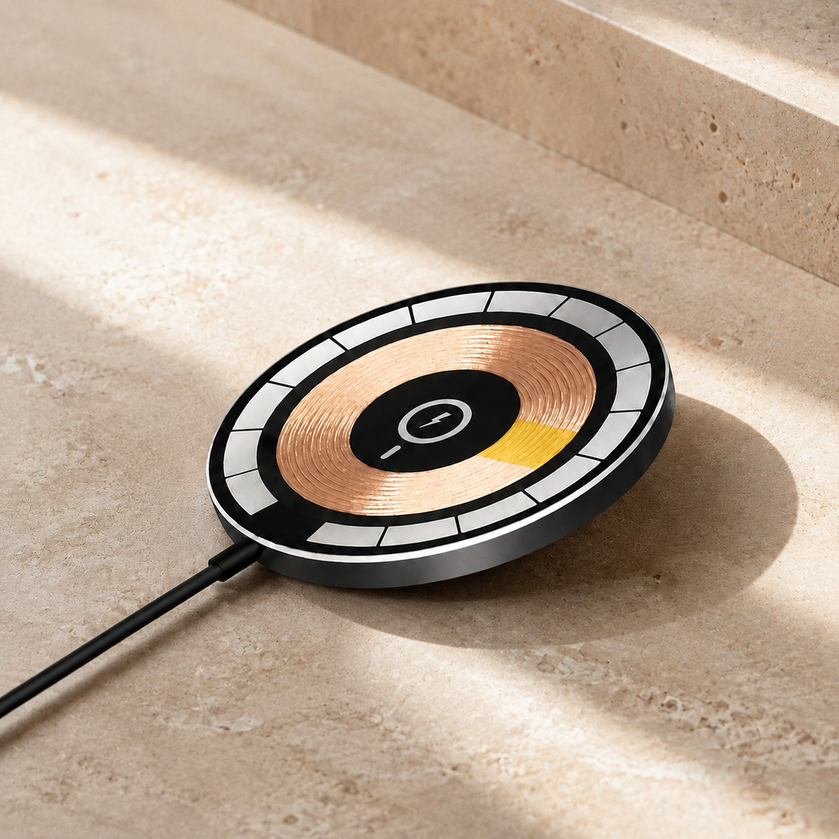 Premium 30W Magnetic Wireless Charger Pad Fast Charging MagSafe Compatible Charger USB-C PD USB-A Non-Slip Slim Portable Charging Stand iPhone
