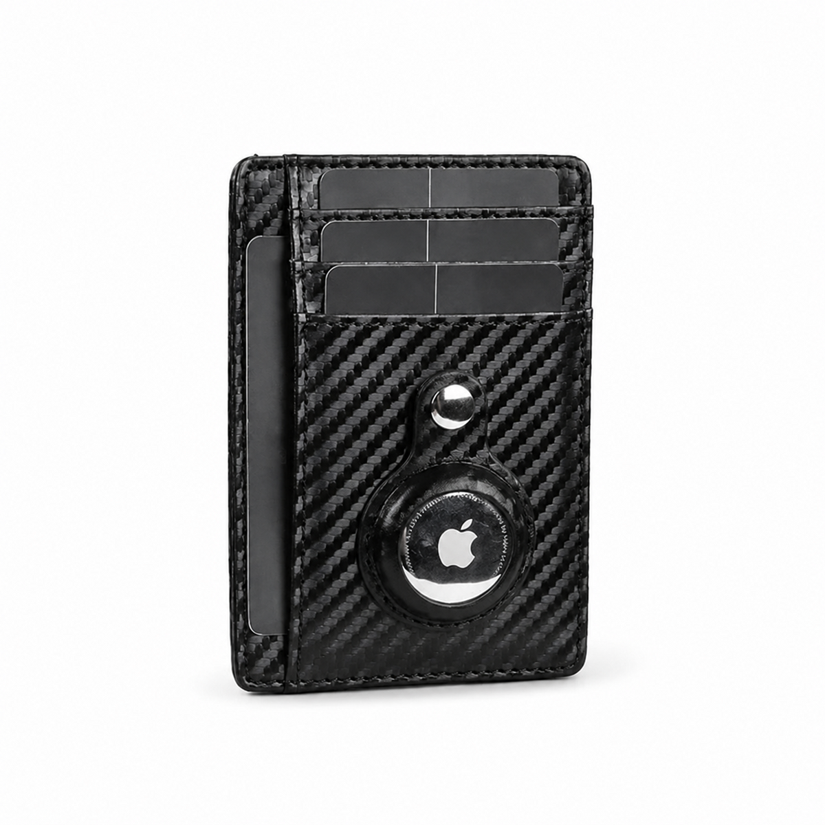 Premium AirTag Wallet Leather Card Holder RFID Blocking Slim Wallet Card Case Cash Coin Holder Scratch Resistant Compact Everyday Carry