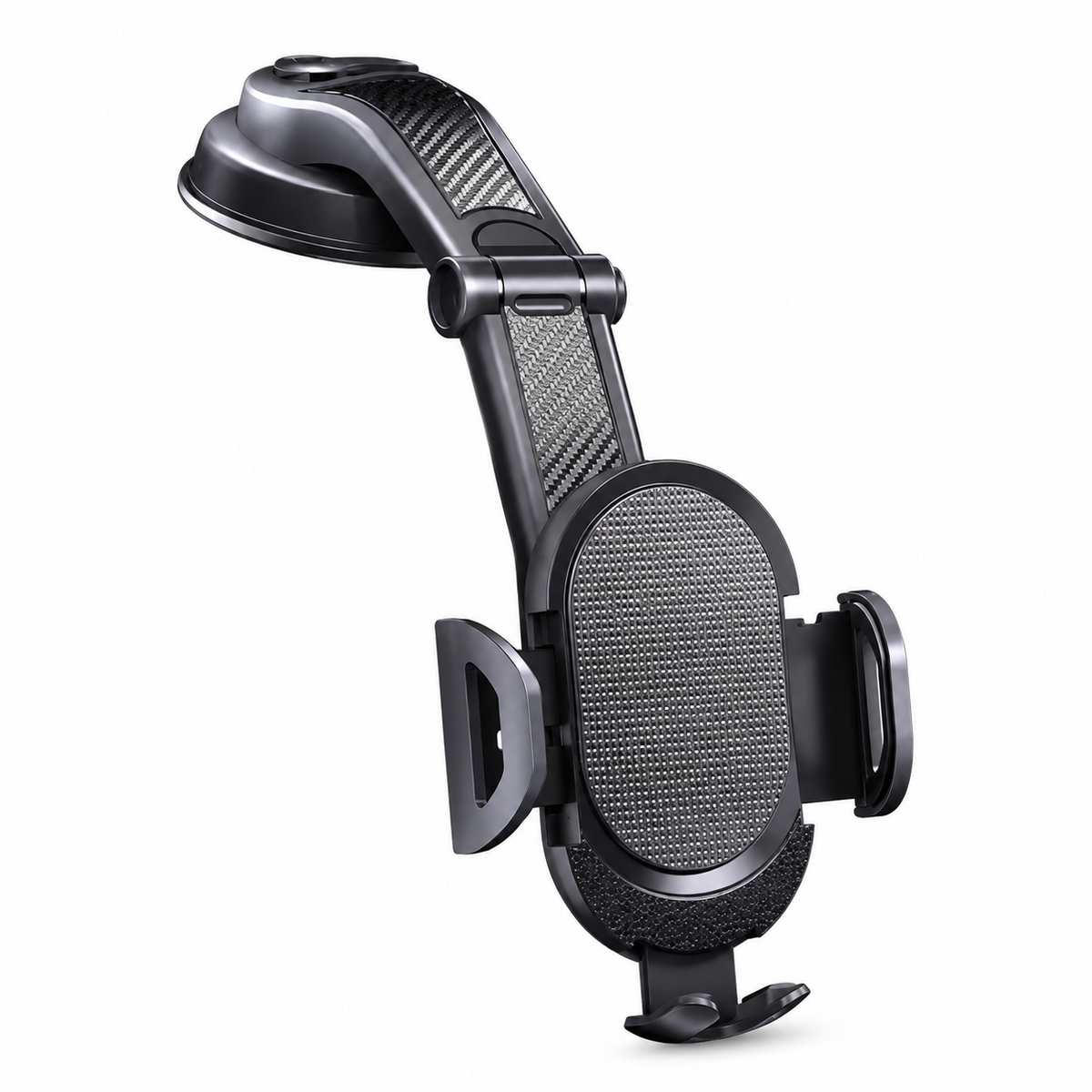 Premium Car Phone Holder Suction Cup Windshield Dashboard Phone Mount 360° Rotating Adjustable Gravity Lock Telescopic Arm Hands Free GPS Stand iPhone