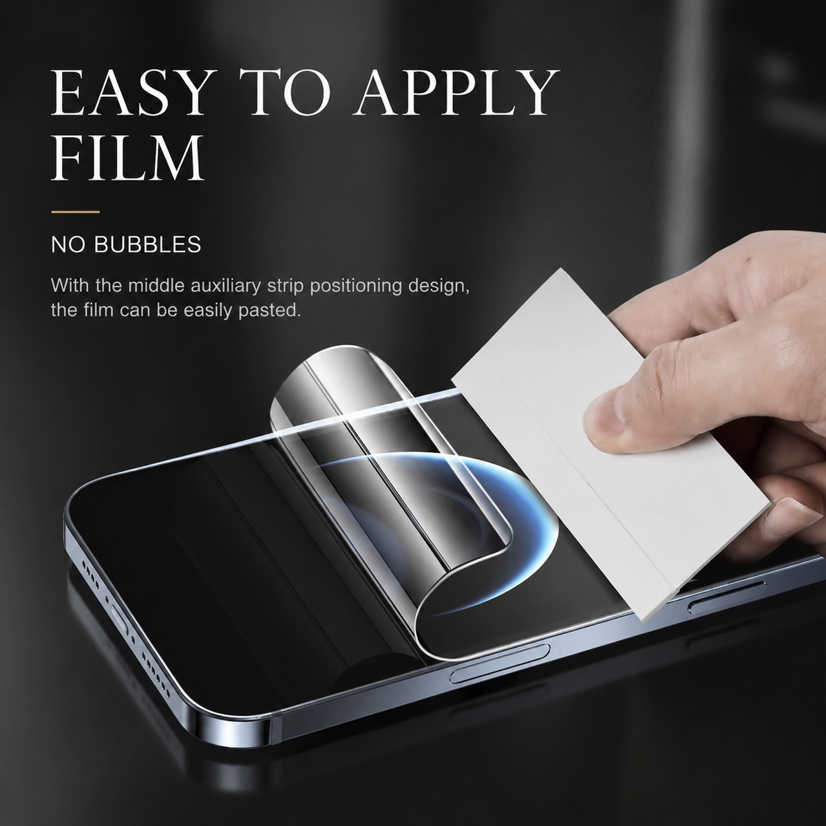 Premium Hydrogel Screen Protector Flexible Full Cover Protective Film Scratch Resistant Smooth Touch Impact Protection Compatible with iPhone