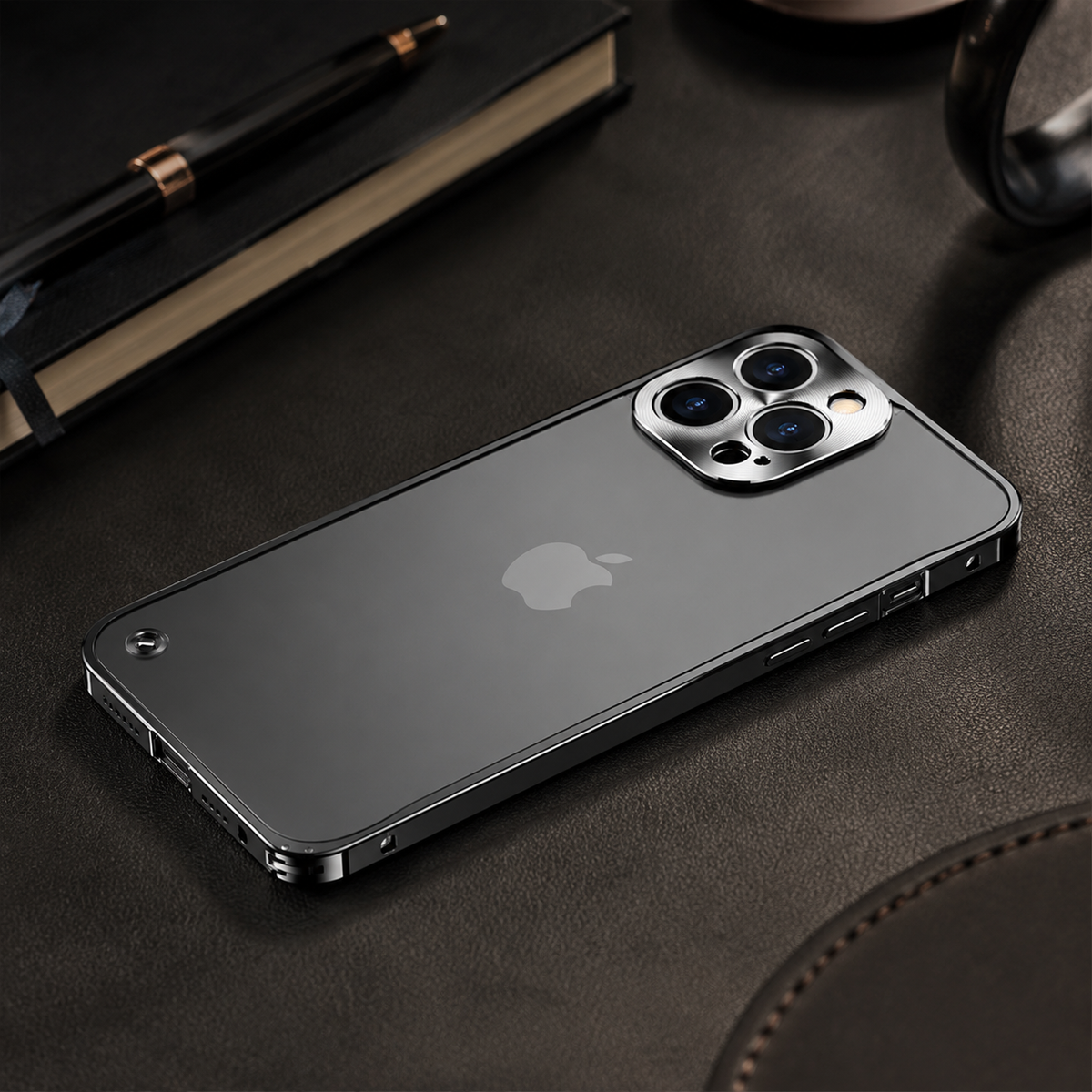 Premium Magnetic Aluminum iPhone Case MagSafe Compatible Shockproof Metal Frame 360° Camera Guard Raised Edges Wireless Charging Slim Military-Design