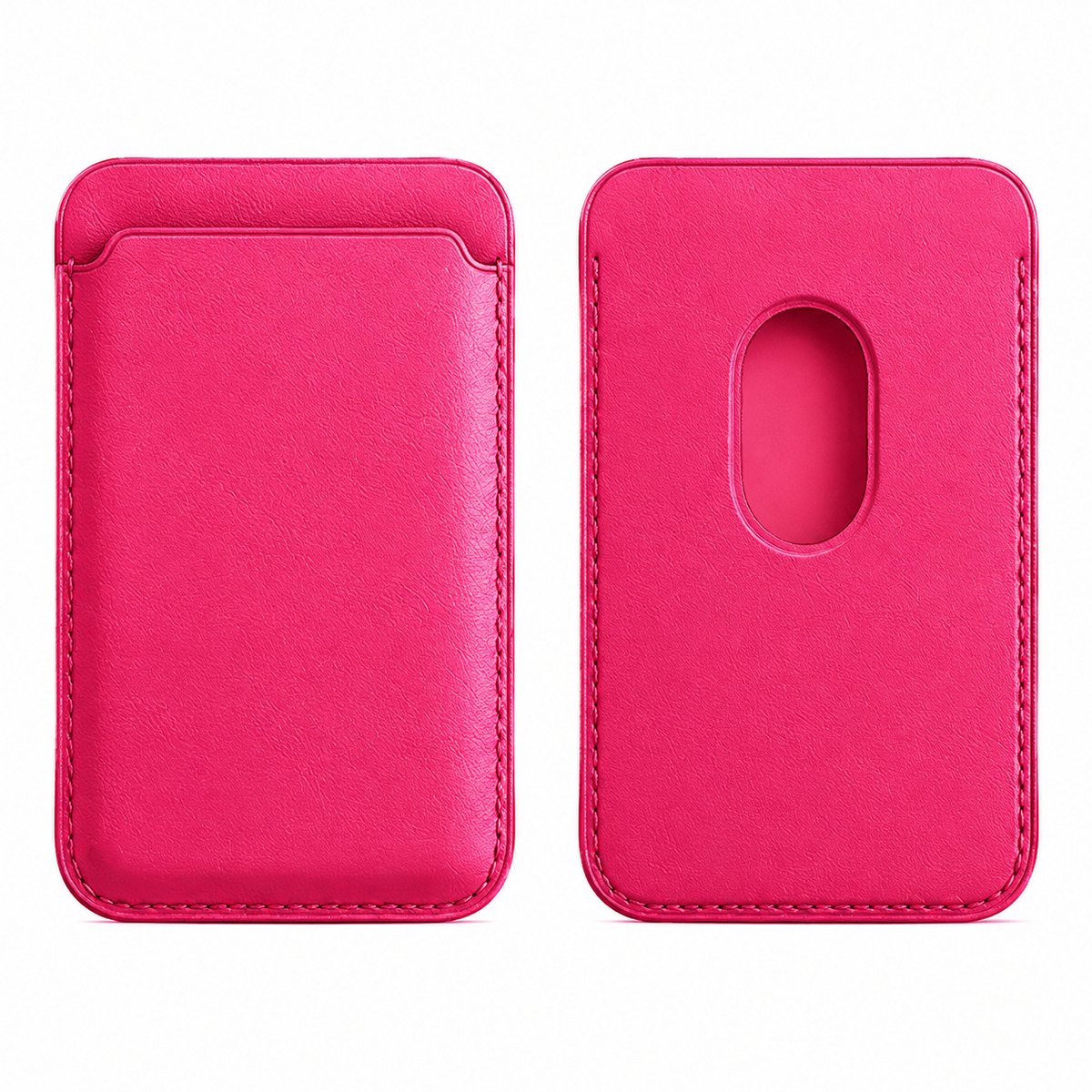 Premium Magnetic Leather Wallet MagSafe Card Holder RFID Blocking Slim Wallet Strong Magnetic Attachment Anti Scratch Leather Card Case iPhone