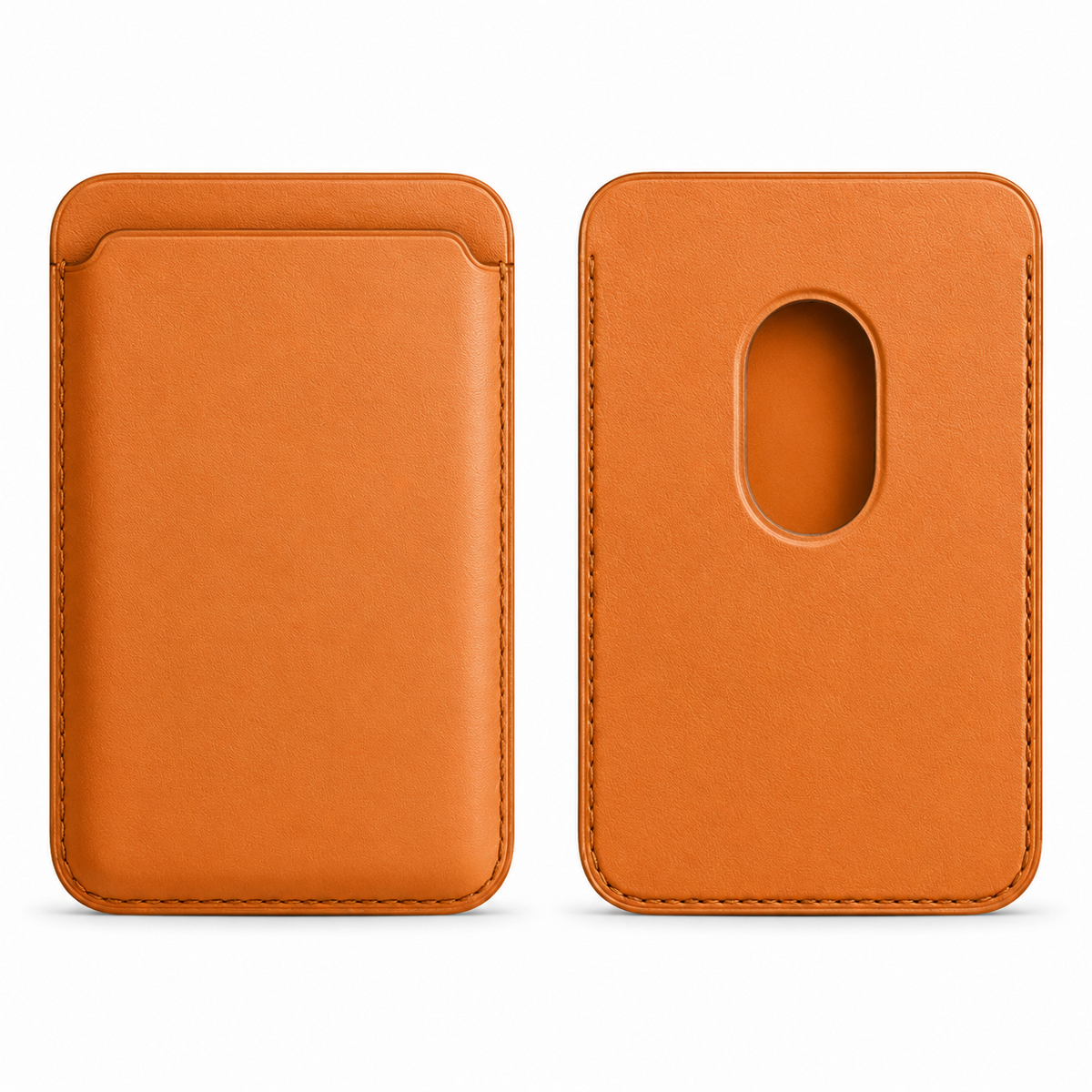 Premium Magnetic Leather Wallet MagSafe Card Holder RFID Blocking Slim Wallet Strong Magnetic Attachment Anti Scratch Leather Card Case iPhone