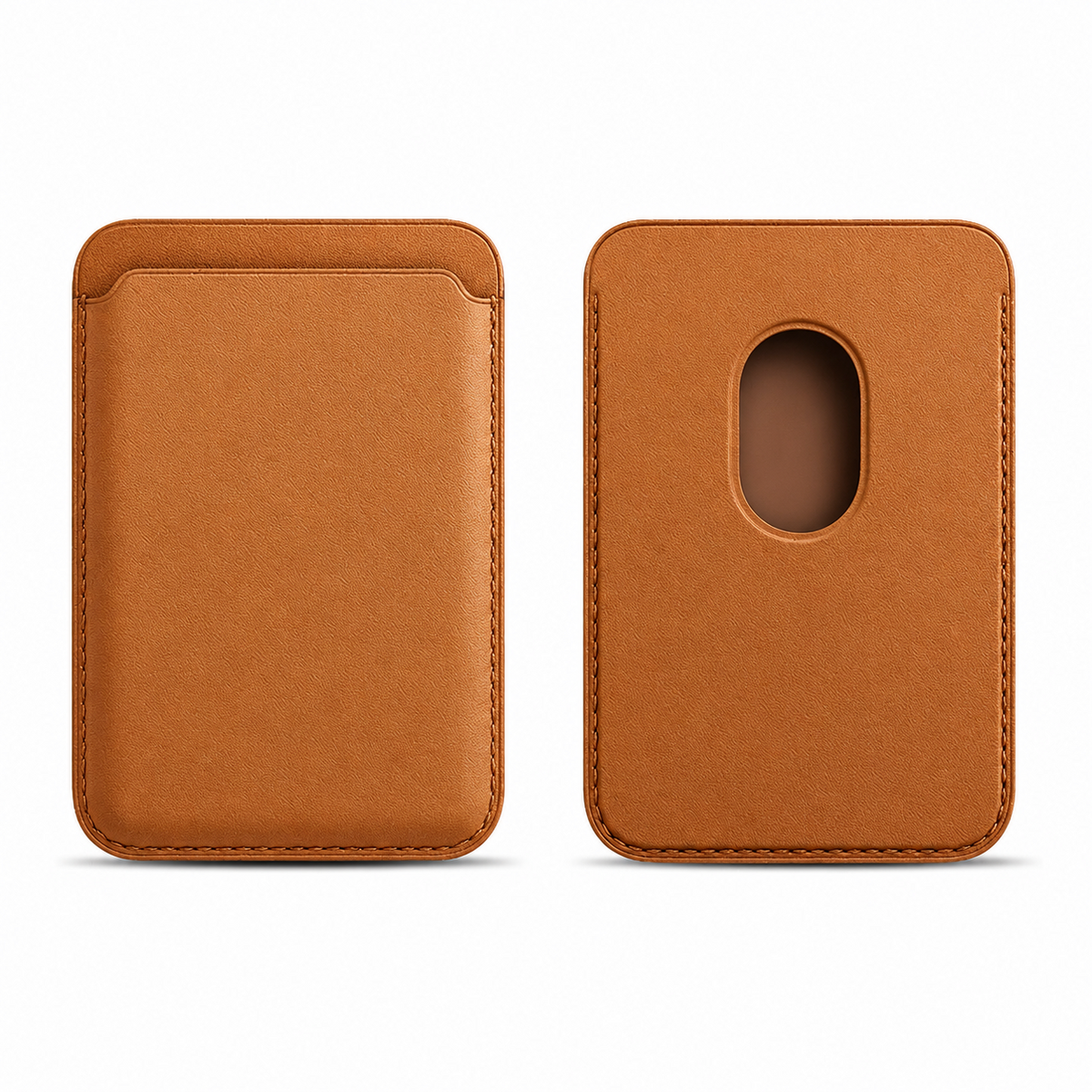 Premium Magnetic Leather Wallet MagSafe Card Holder RFID Blocking Slim Wallet Strong Magnetic Attachment Anti Scratch Leather Card Case iPhone