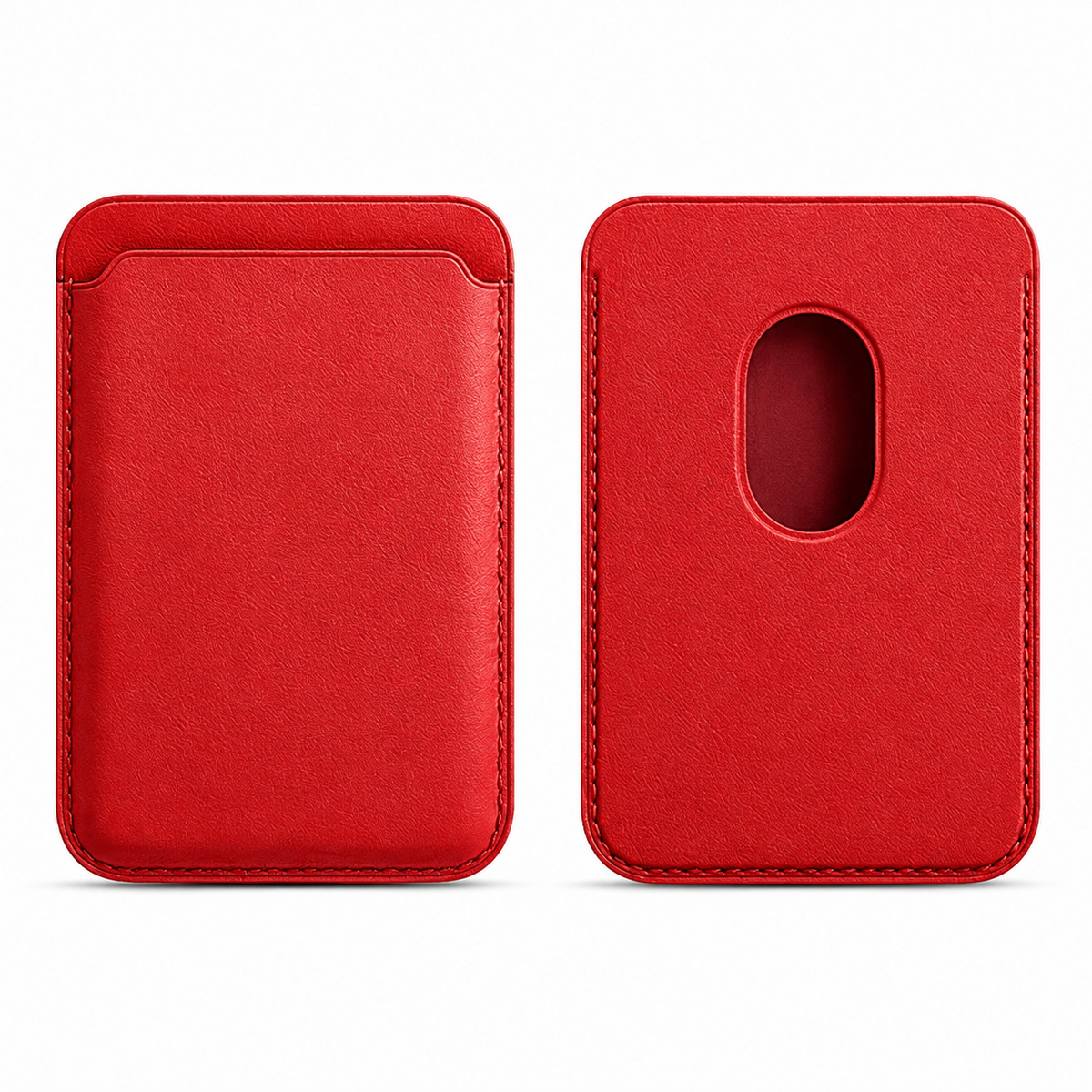 Premium Magnetic Leather Wallet MagSafe Card Holder RFID Blocking Slim Wallet Strong Magnetic Attachment Anti Scratch Leather Card Case iPhone