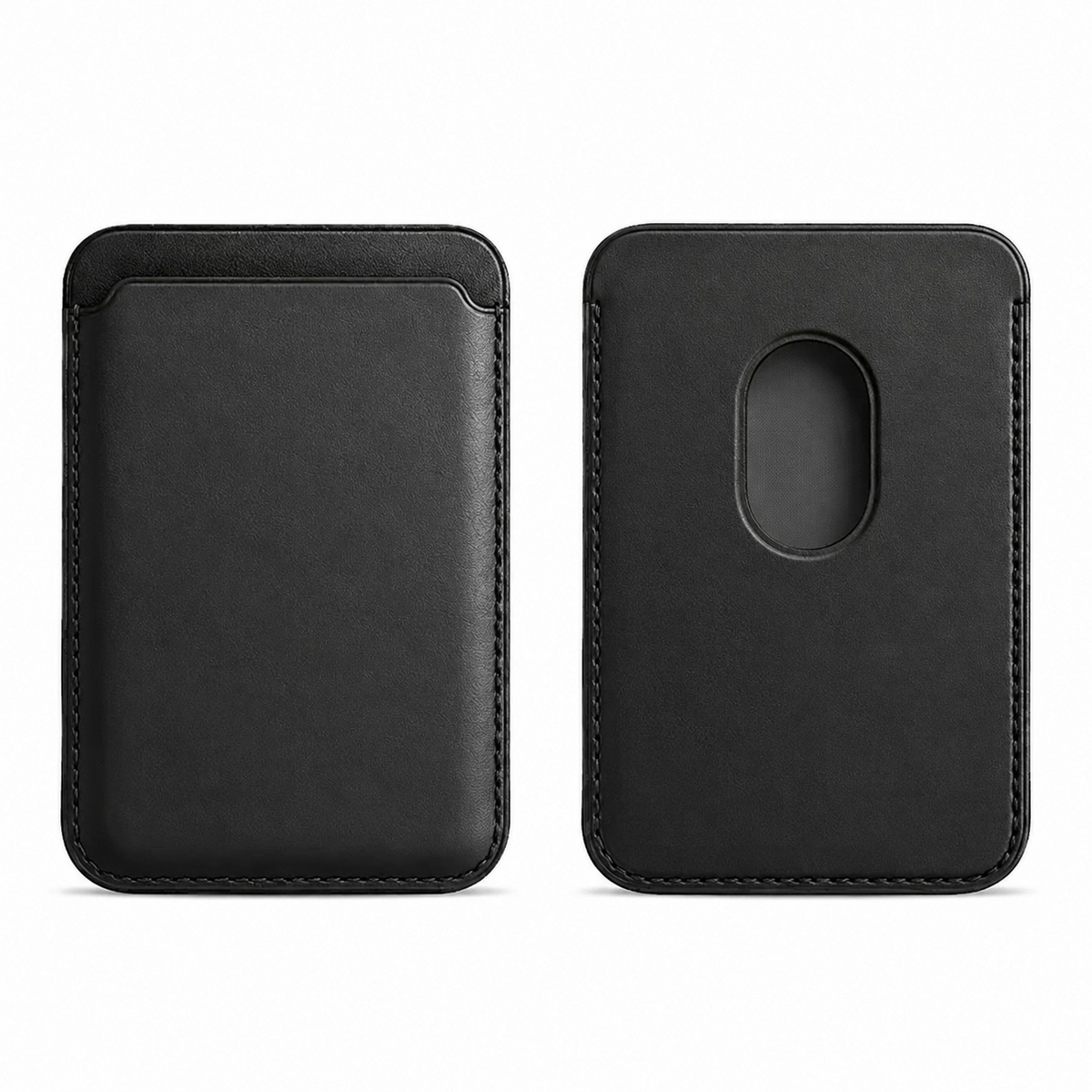 Premium Magnetic Leather Wallet MagSafe Card Holder RFID Blocking Slim Wallet Strong Magnetic Attachment Anti Scratch Leather Card Case iPhone