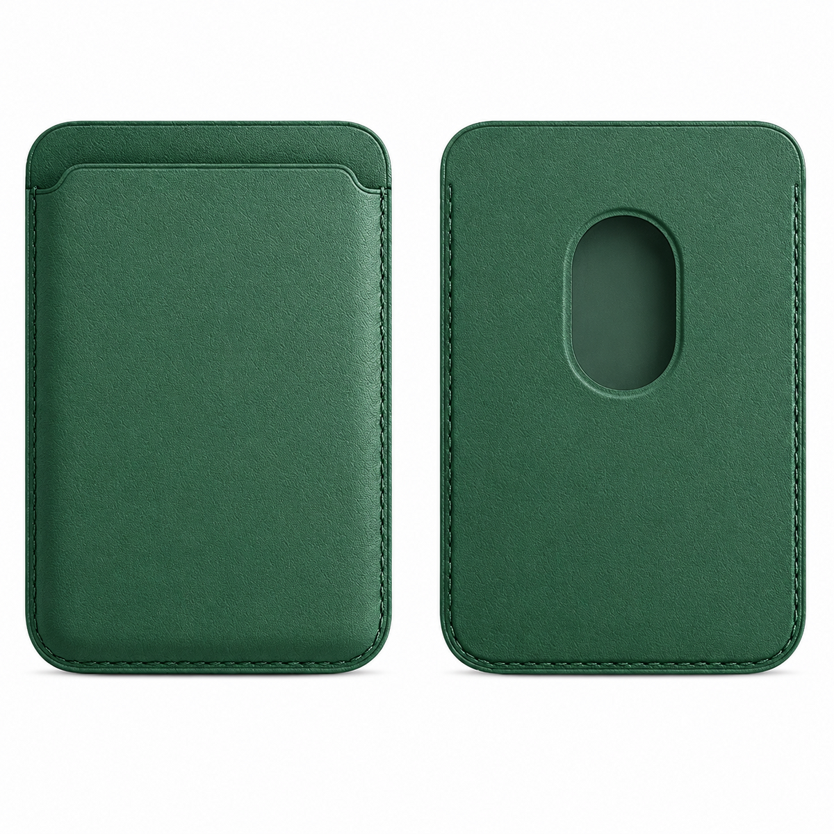 Premium Magnetic Leather Wallet MagSafe Card Holder RFID Blocking Slim Wallet Strong Magnetic Attachment Anti Scratch Leather Card Case iPhone