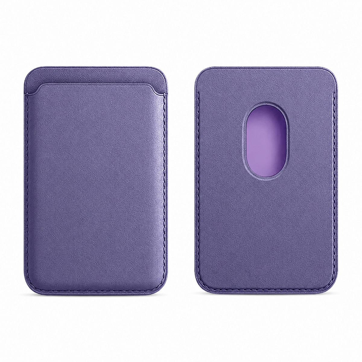 Premium Magnetic Leather Wallet MagSafe Card Holder RFID Blocking Slim Wallet Strong Magnetic Attachment Anti Scratch Leather Card Case iPhone