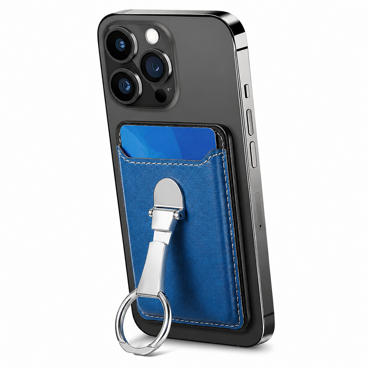 Premium Magnetic Wallet Case MagSafe Card Holder Multiple Card Slots Foldable Ring Holder Kickstand Strong Magnetic Attachment PU Leather Slim iPhone Compatible