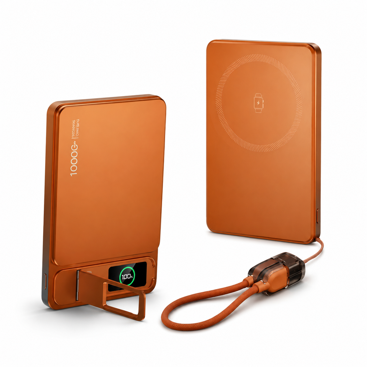 Premium Magnetic Wireless Power Bank Fast Charging Portable Battery Digital Display Metal Shell USB-C Wireless Charger Two-Way Charging Compatible with iPhone