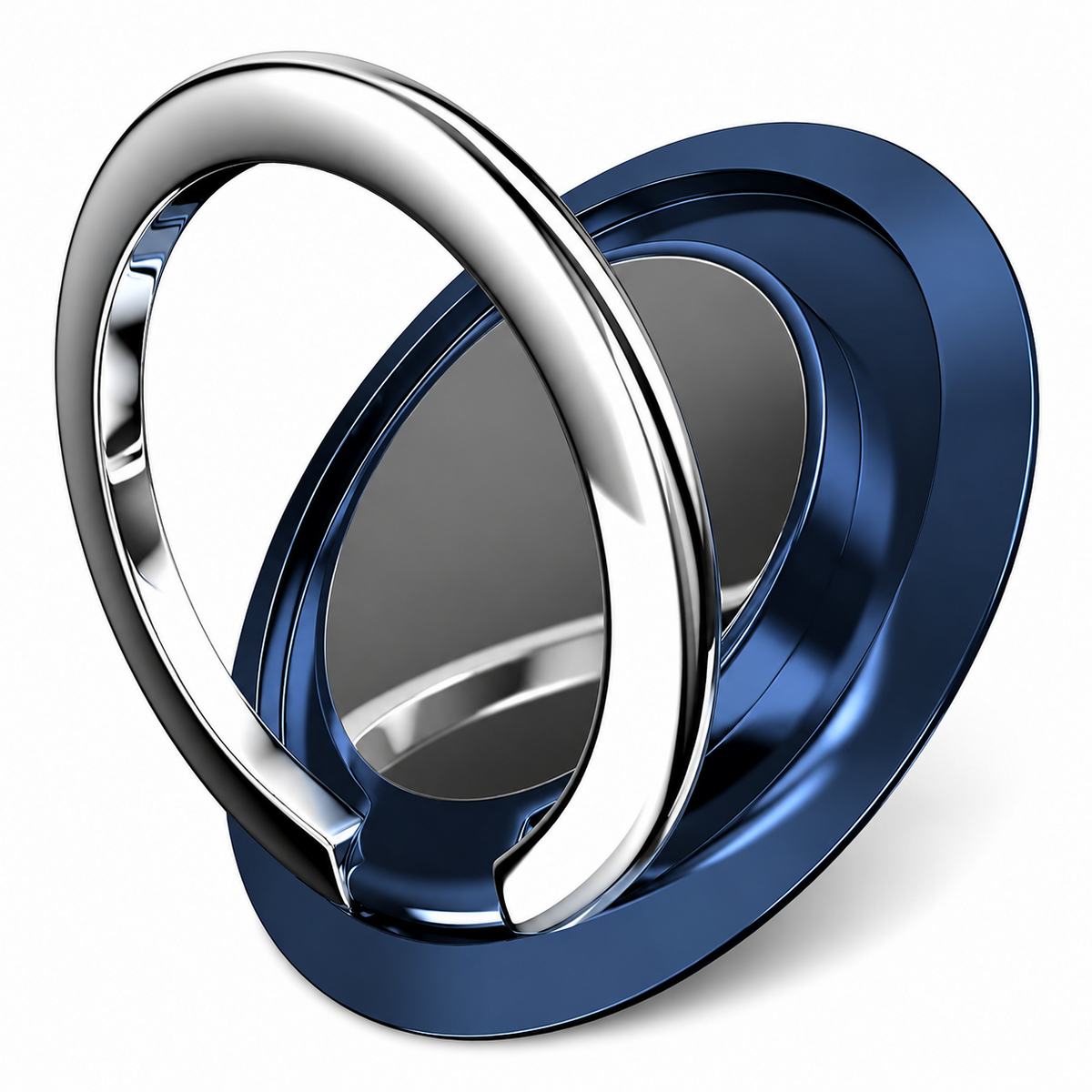 Premium Metal Finger Ring Phone Holder 180° Rotating Phone Grip Stand Foldable Kickstand Adhesive Smartphone Holder Zinc Alloy Slim iPhone