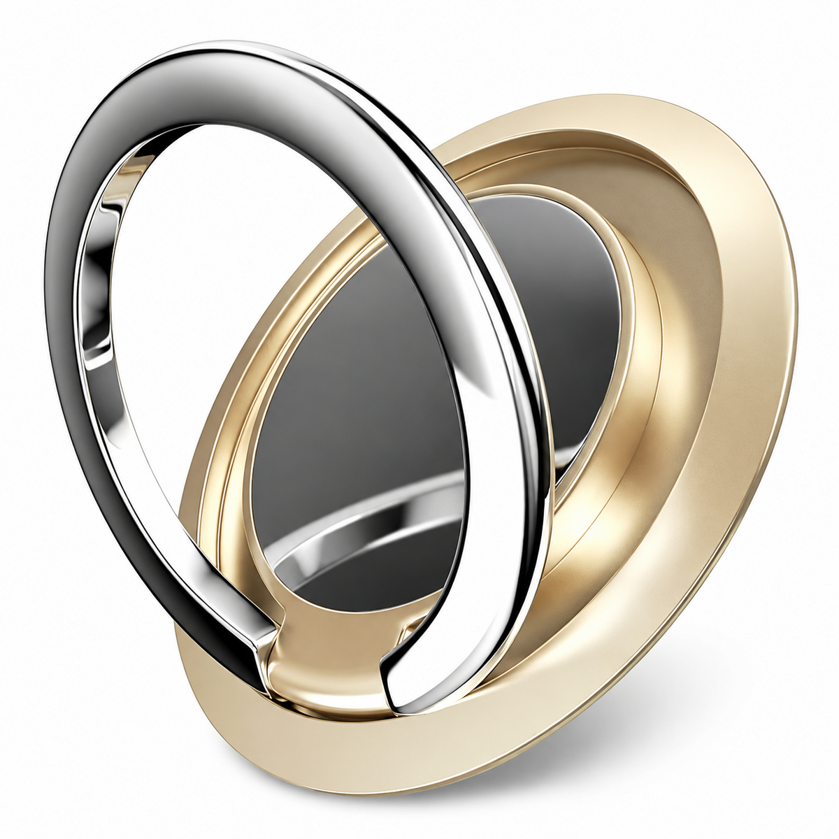 Premium Metal Finger Ring Phone Holder 180° Rotating Phone Grip Stand Foldable Kickstand Adhesive Smartphone Holder Zinc Alloy Slim iPhone