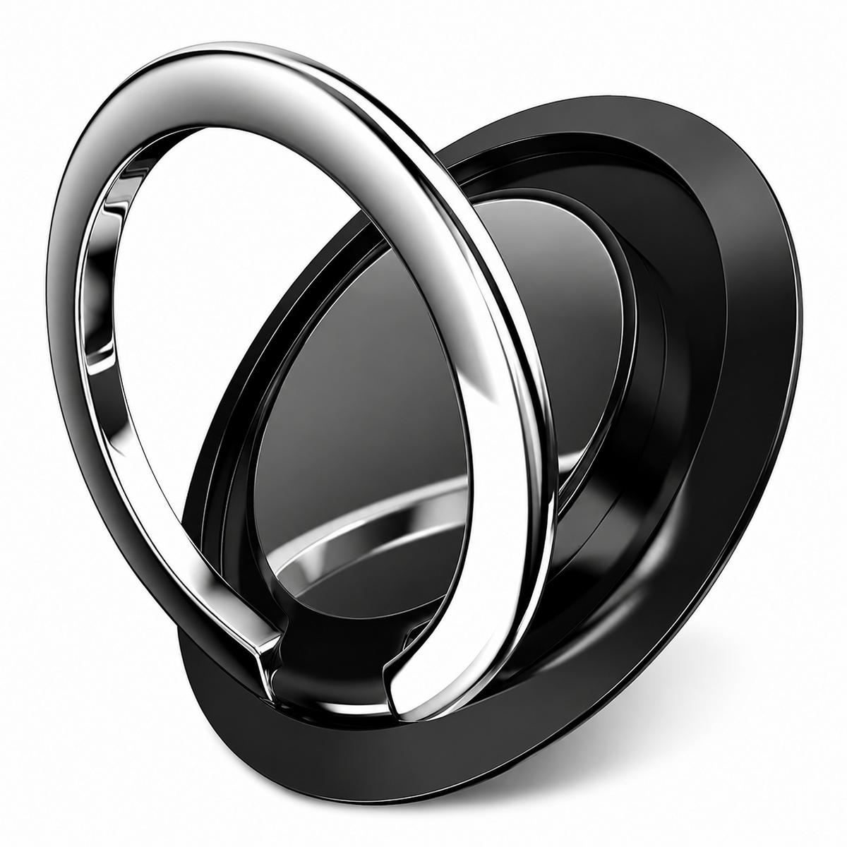 Premium Metal Finger Ring Phone Holder 180° Rotating Phone Grip Stand Foldable Kickstand Adhesive Smartphone Holder Zinc Alloy Slim iPhone