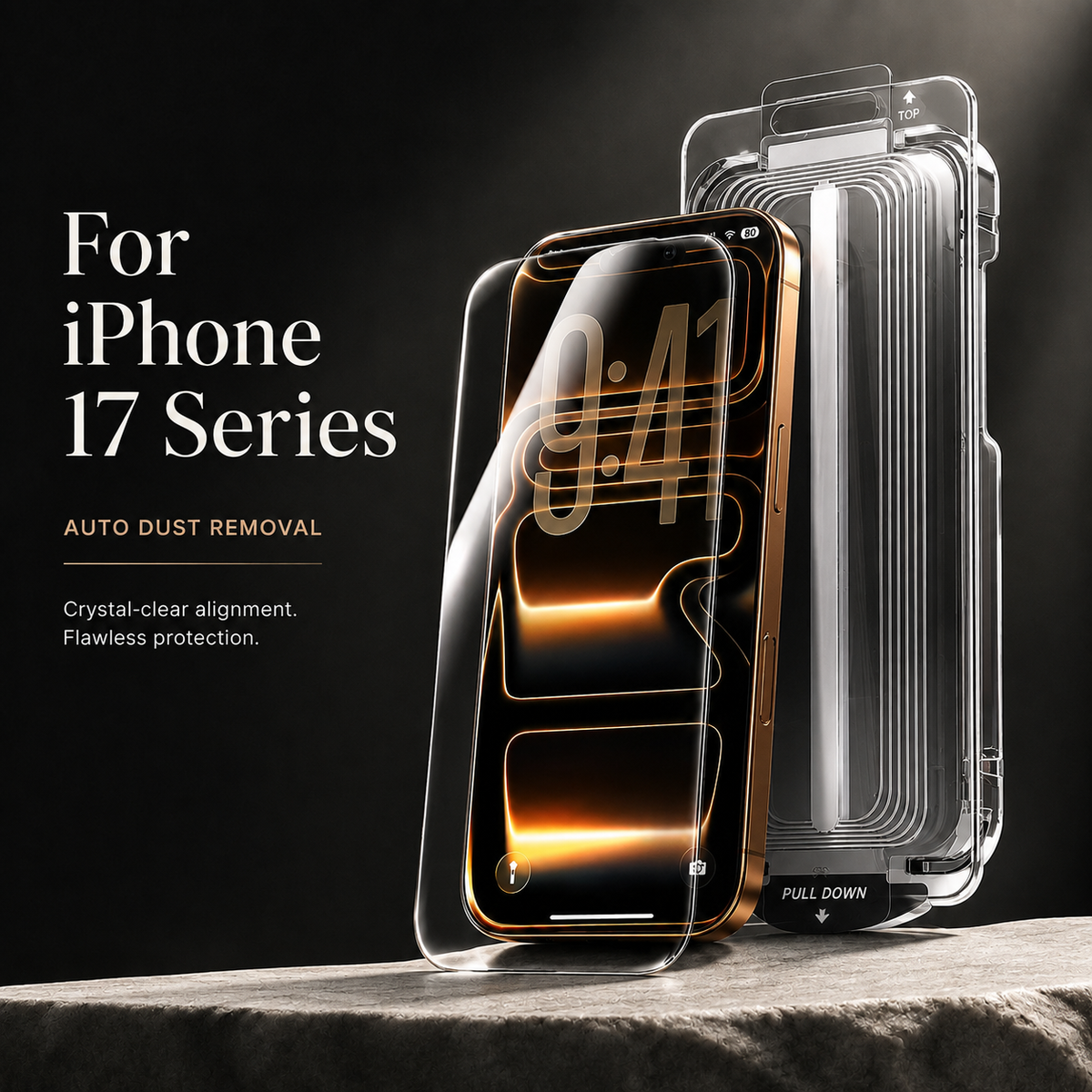 Premium Privacy Screen Protector Anti-Spy Tempered Glass HD Display Fingerprint Resistant Scratch Resistant Shatter Protection Compatible with iPhone