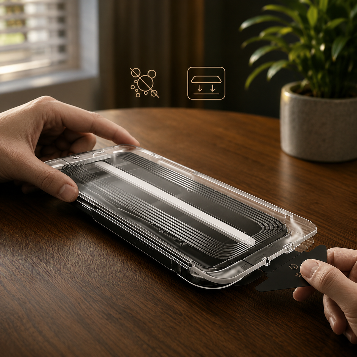 Premium Privacy Screen Protector Anti-Spy Tempered Glass HD Display Fingerprint Resistant Scratch Resistant Shatter Protection Compatible with iPhone