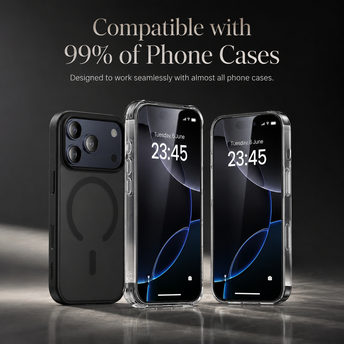 Premium Privacy Screen Protector Anti-Spy Tempered Glass HD Display Fingerprint Resistant Scratch Resistant Shatter Protection Compatible with iPhone