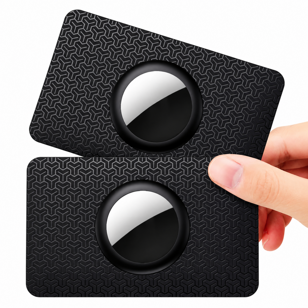 Premium Slim AirTag Wallet Case Ultra Thin Card Holder Protective Sleeve Durable ABS AirTag Holder Lightweight Credit Card Size Secure Fit