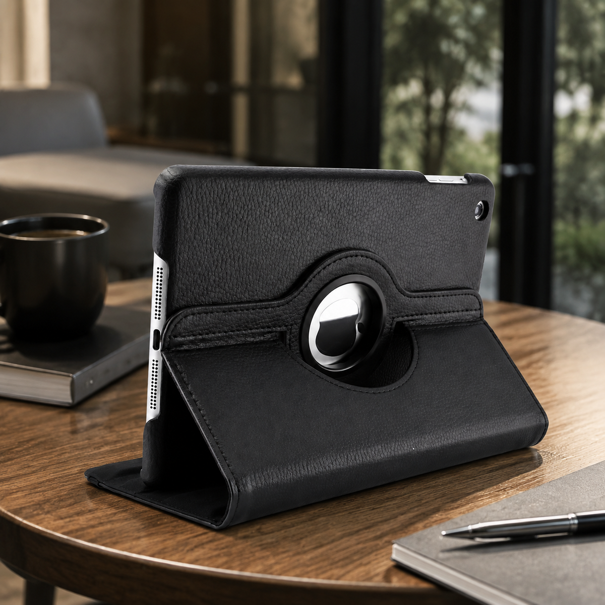 Premium iPad Case 360° Rotating PU Leather Smart Cover Auto Sleep Wake Shockproof Protective Stand Multi Angle Tablet Cases Slim Protective Cover iPad