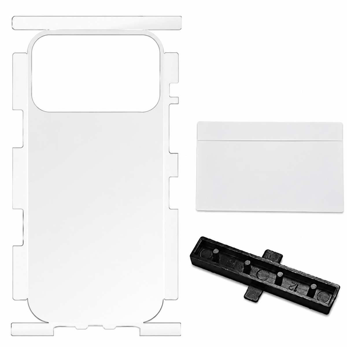Premium iPhone Back Protector Hydrogel Film Anti Scratch Self Healing Soft TPU Wrap Side Edge High Definition Matte Clear Easy Installation Protective Film