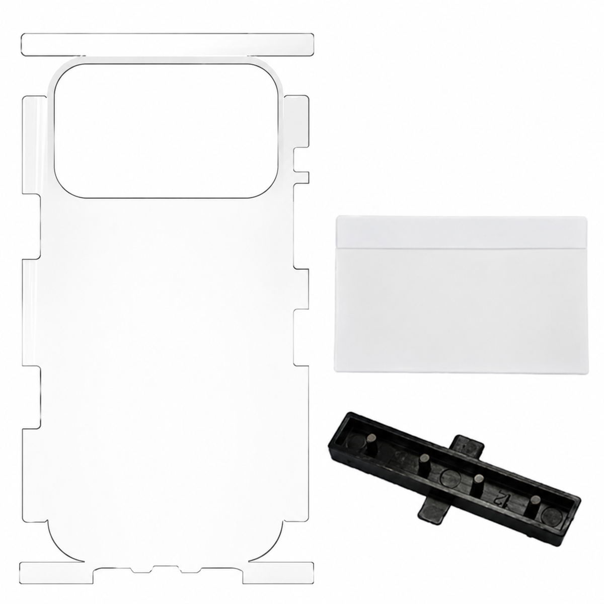 Premium iPhone Back Protector Hydrogel Film Anti Scratch Self Healing Soft TPU Wrap Side Edge High Definition Matte Clear Easy Installation Protective Film