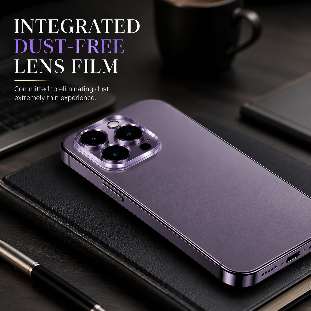 Premium iPhone Camera Lens Protector 4 Pack Tempered Glass Ultra Thin HD Clear Anti Scratch Anti Fingerprint Full Coverage Camera Lens Cover Case Friendly