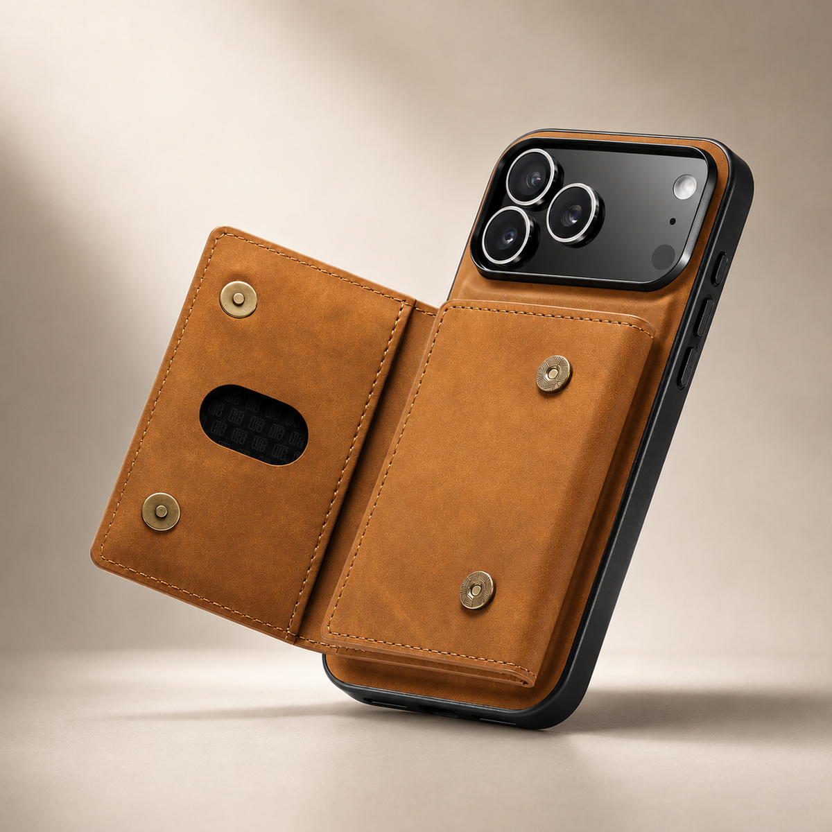 Premium iPhone Case 2 in 1 Detachable Magnetic Leather Wallet Card Holder Kickstand Full Coverage Protective Cover Slim Removable Phone Case Anti Dust