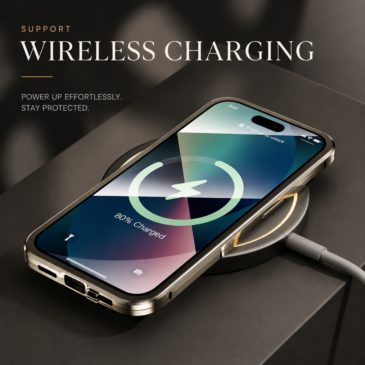 Premium iPhone Case 360 Full Protection MagSafe Magnetic Glass Cover Aluminum Alloy Frame Shockproof Anti Scratch Bumper Full Coverage Slim Protection