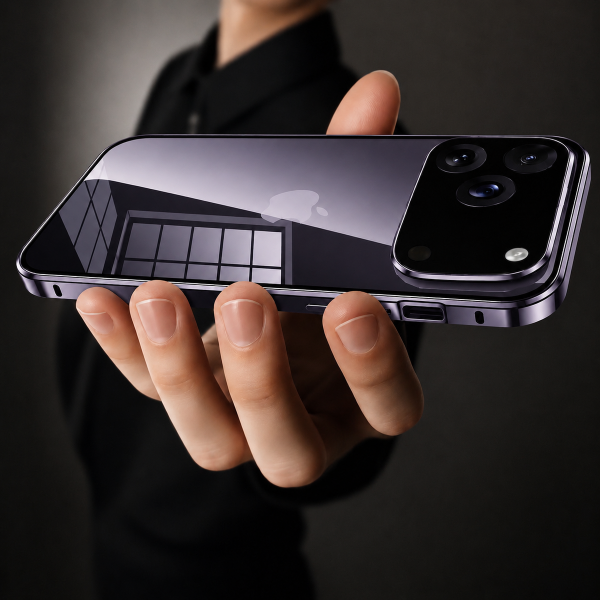 Premium iPhone Case 360 Full Protection MagSafe Magnetic Glass Cover Aluminum Alloy Frame Shockproof Anti Scratch Bumper Full Coverage Slim Protection