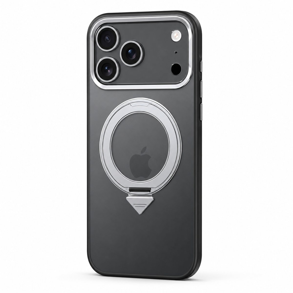 Premium iPhone Case 360 Rotating Magnetic Kickstand Skin Feel MagSafe Metal Lens Protection Shockproof Slim Fit Non Slip Durable Protective Phone Cover Case