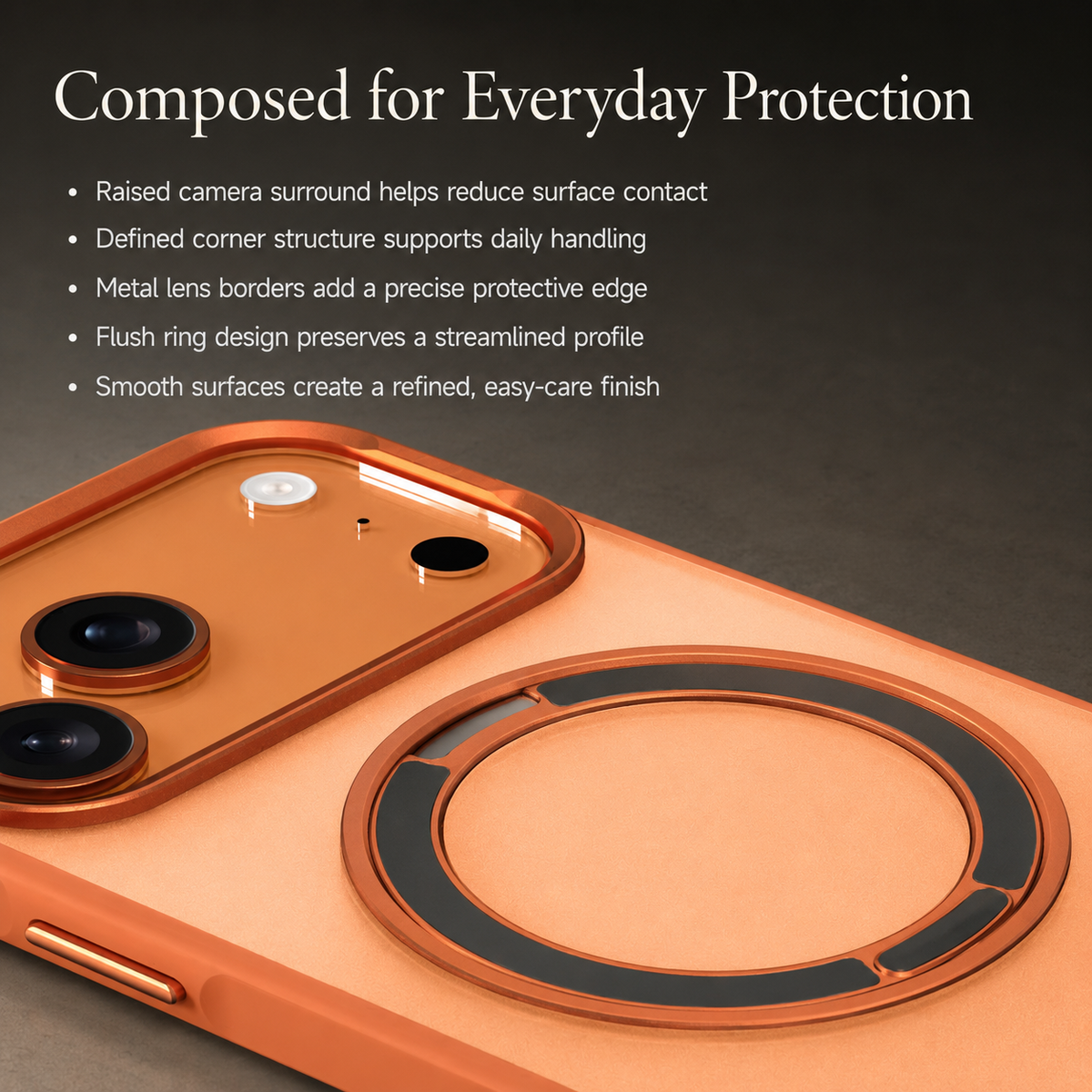 Premium iPhone Case 360 Rotating Magnetic Kickstand Skin Feel MagSafe Metal Lens Protection Shockproof Slim Fit Non Slip Durable Protective Phone Cover Case