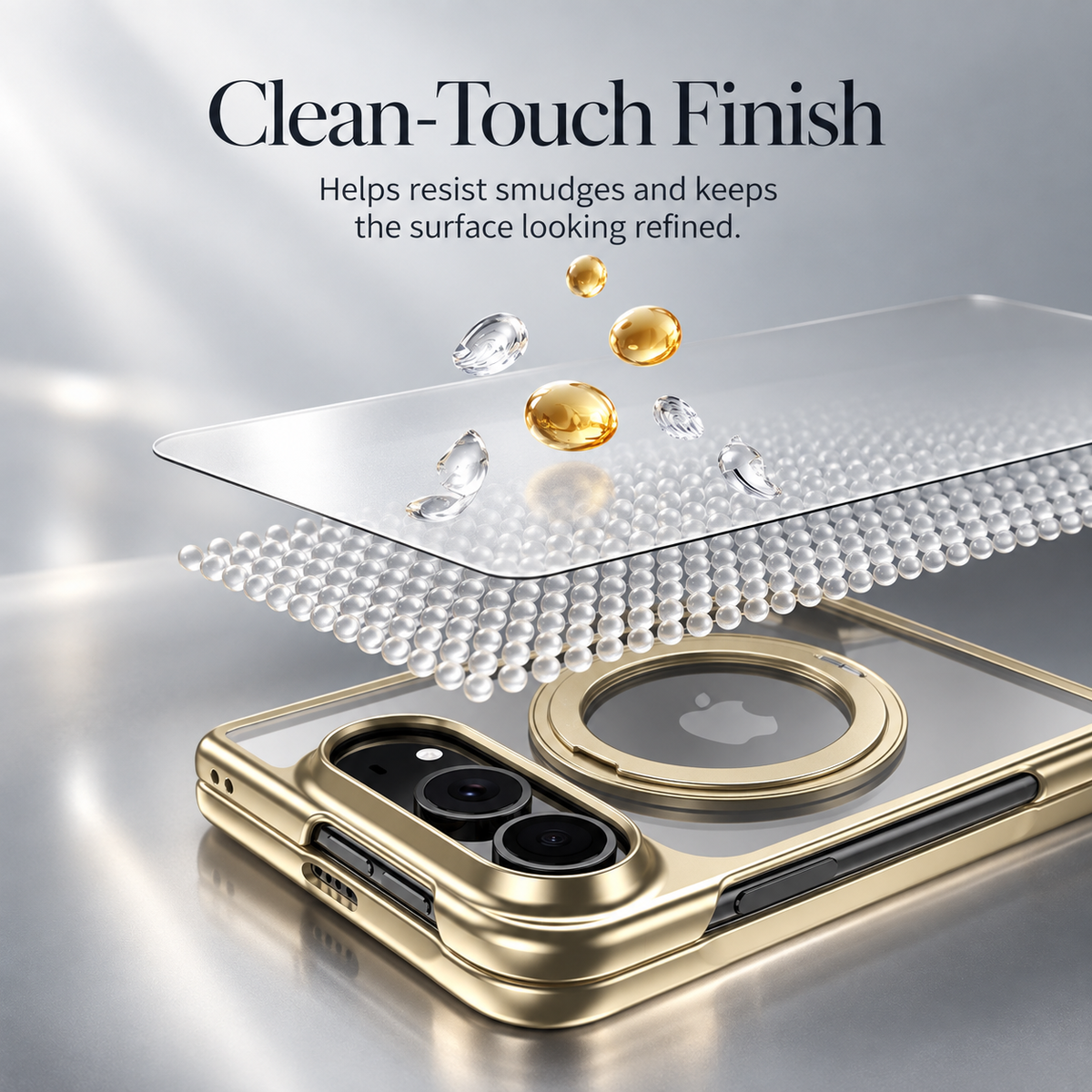 Premium iPhone Case 360 Rotating Stand Transparent MagSafe Magnetic Holder Foldable Stand Cover Shockproof Slim Durable Clear Protective Phone Cover Shell Case
