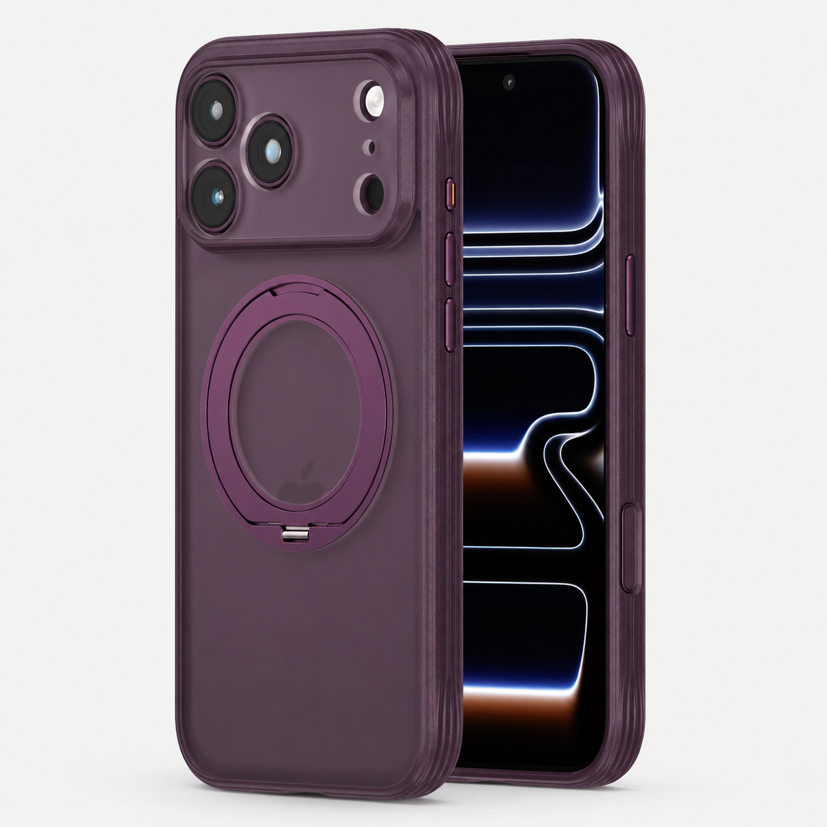 Premium iPhone Case 360 Spin Magnetic Stand Screen Protector Camera Control Button Shockproof Anti Drop Rugged Slim Durable Full Protective Phone Cover Case