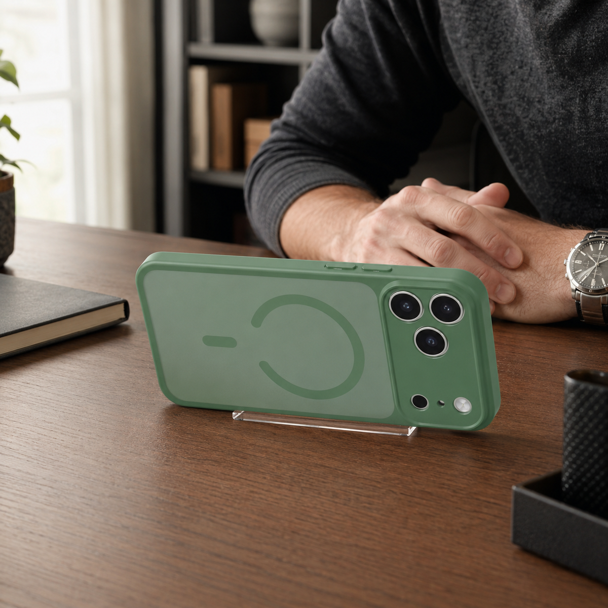 Premium iPhone Case 5G Wireless Charging Shockproof Hard Back Slim Lightweight Anti Scratch Non Slip Durable Full Coverage Protective Phone Cover Case