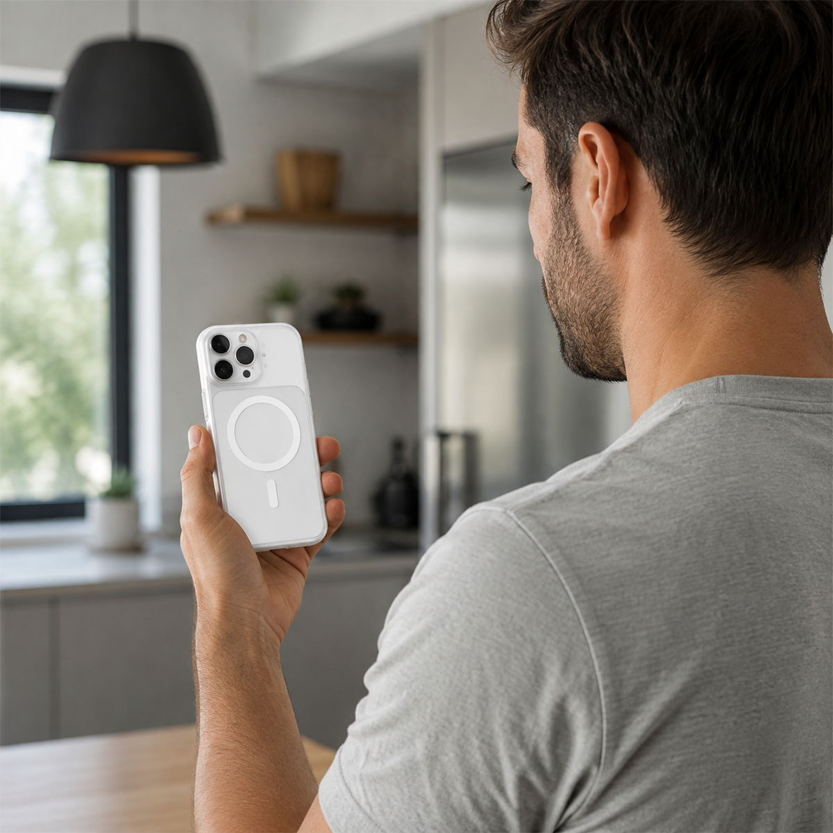 Premium iPhone Case 5G Wireless Charging Shockproof Hard Back Slim Lightweight Anti Scratch Non Slip Durable Full Coverage Protective Phone Cover Case