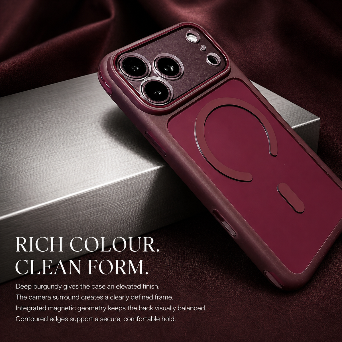 Premium iPhone Case Air Cushion Shockproof Magnetic Clear Transparent Precision Cut Slim Anti Drop Scratch Resistant Durable Protective Phone Cover Shell Case