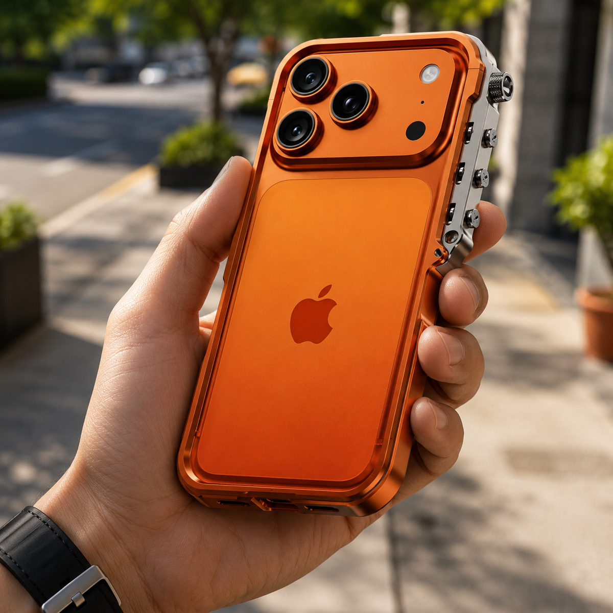 Premium iPhone Case Aluminum Alloy Bumper Magnetic Shockproof Metal Frame Heavy Duty Drop Protection Anti Scratch Slim Rugged Cover Mechanical Design