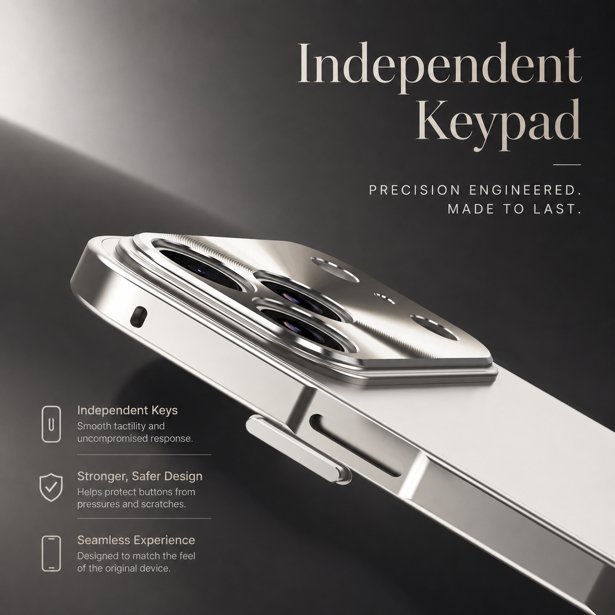 Premium iPhone Case Aluminum Alloy Frame Frosted PC Backplate Ultra Thin Shockproof Anti Scratch Anti Fingerprint Matte Protective Cover