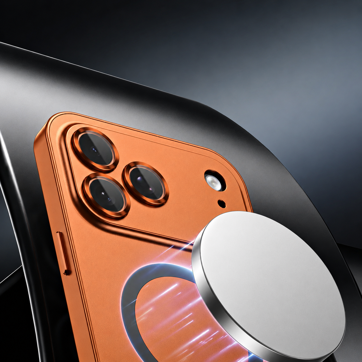 Premium iPhone Case Aluminum Alloy Magnetic MagSafe Full Coverage Shockproof Glass Lens Matte Anti Glare Wireless Charging Protective Design