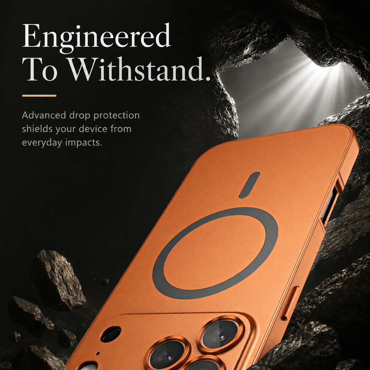 Premium iPhone Case Aluminum Alloy Magnetic MagSafe Full Coverage Shockproof Glass Lens Matte Anti Glare Wireless Charging Protective Design