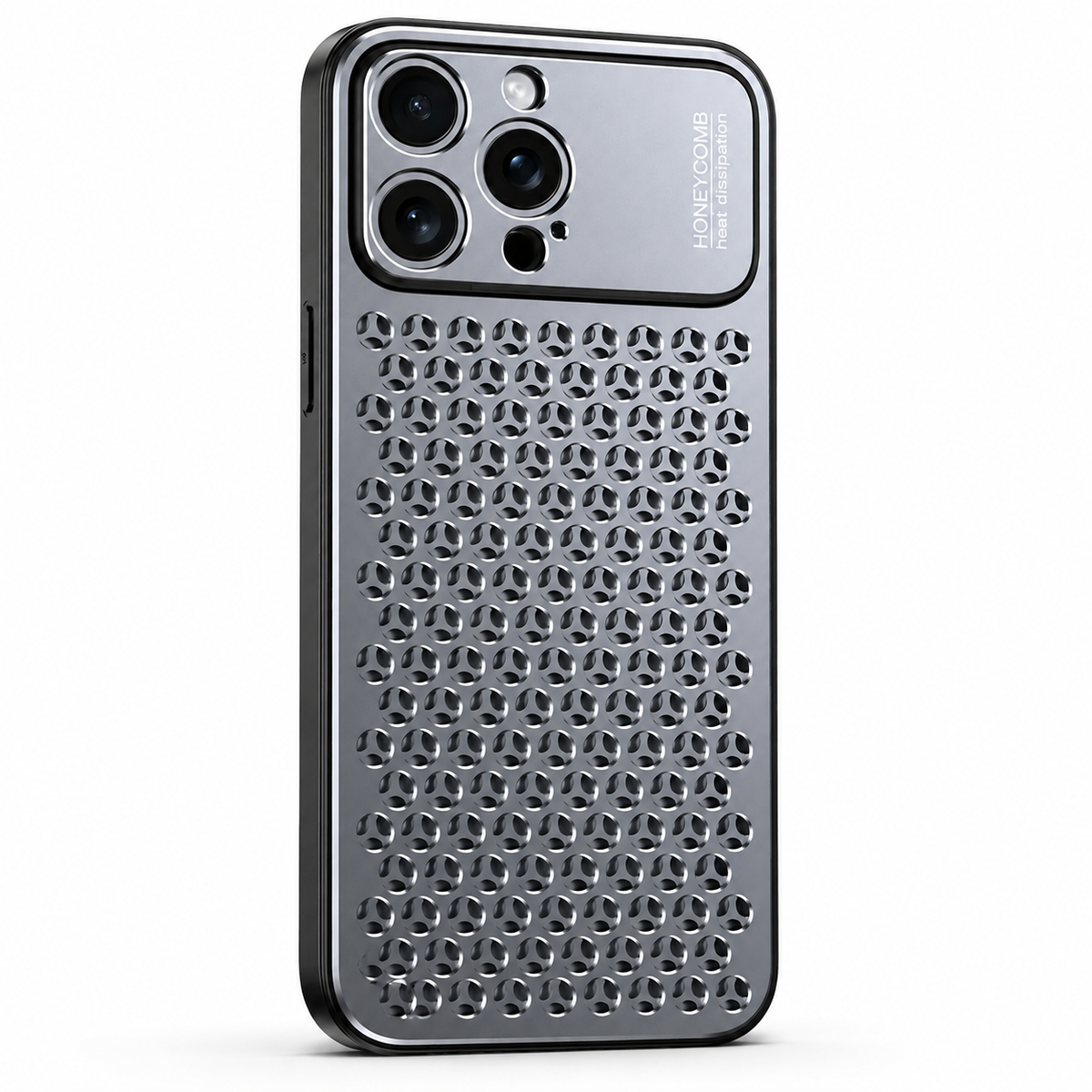 Premium iPhone Case Aluminum Alloy Metal Breathable Back Cover Anti Fingerprint Anti Scratch Dust Resistant Slim Lightweight Protective Case