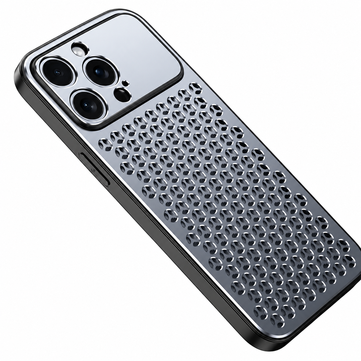 Premium iPhone Case Aluminum Alloy Metal Frame Breathable Protective Cover Anti Fingerprint Scratch Resistant Slim Lightweight Durable Design