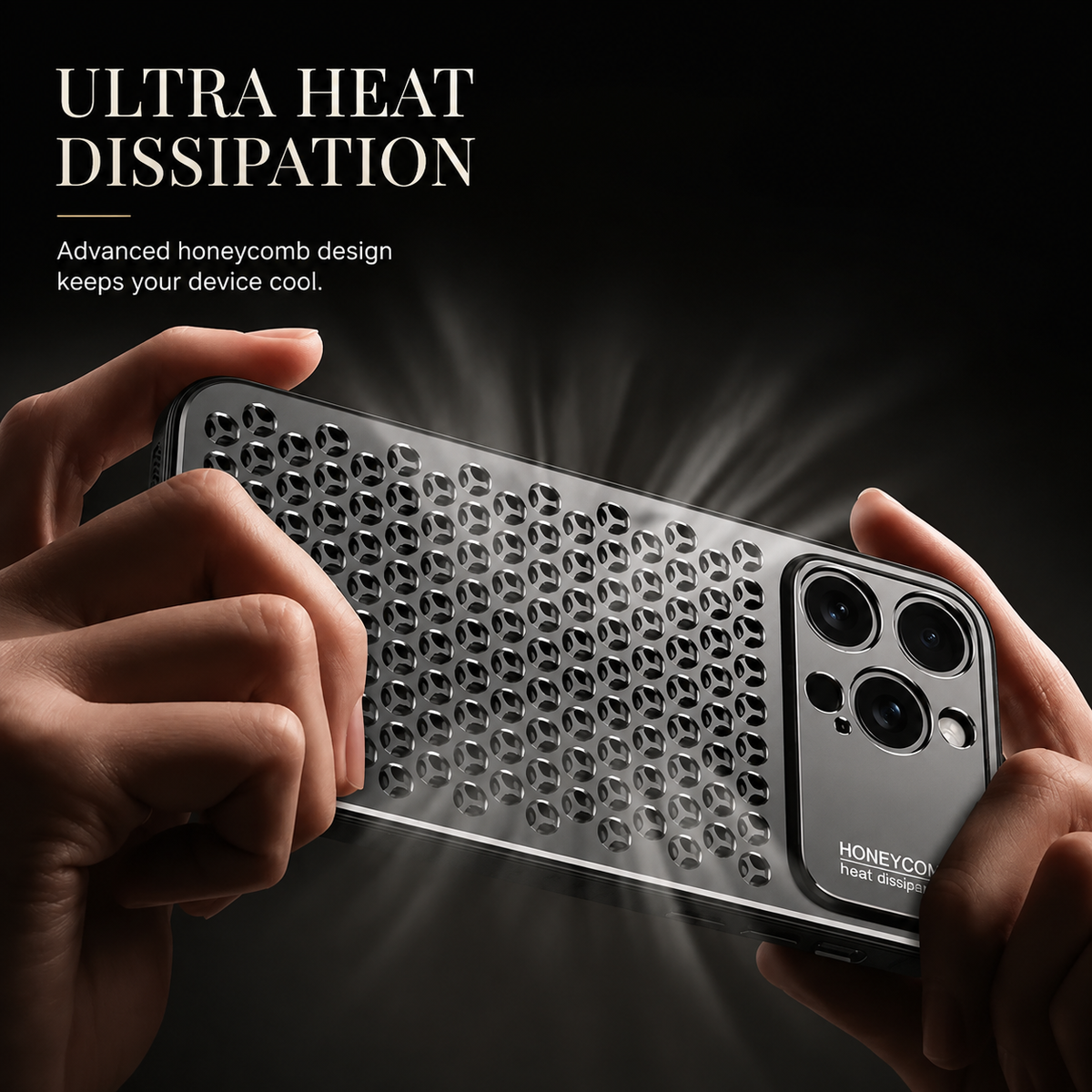 Premium iPhone Case Aluminum Alloy Metal Frame Breathable Protective Cover Anti Fingerprint Scratch Resistant Slim Lightweight Durable Design