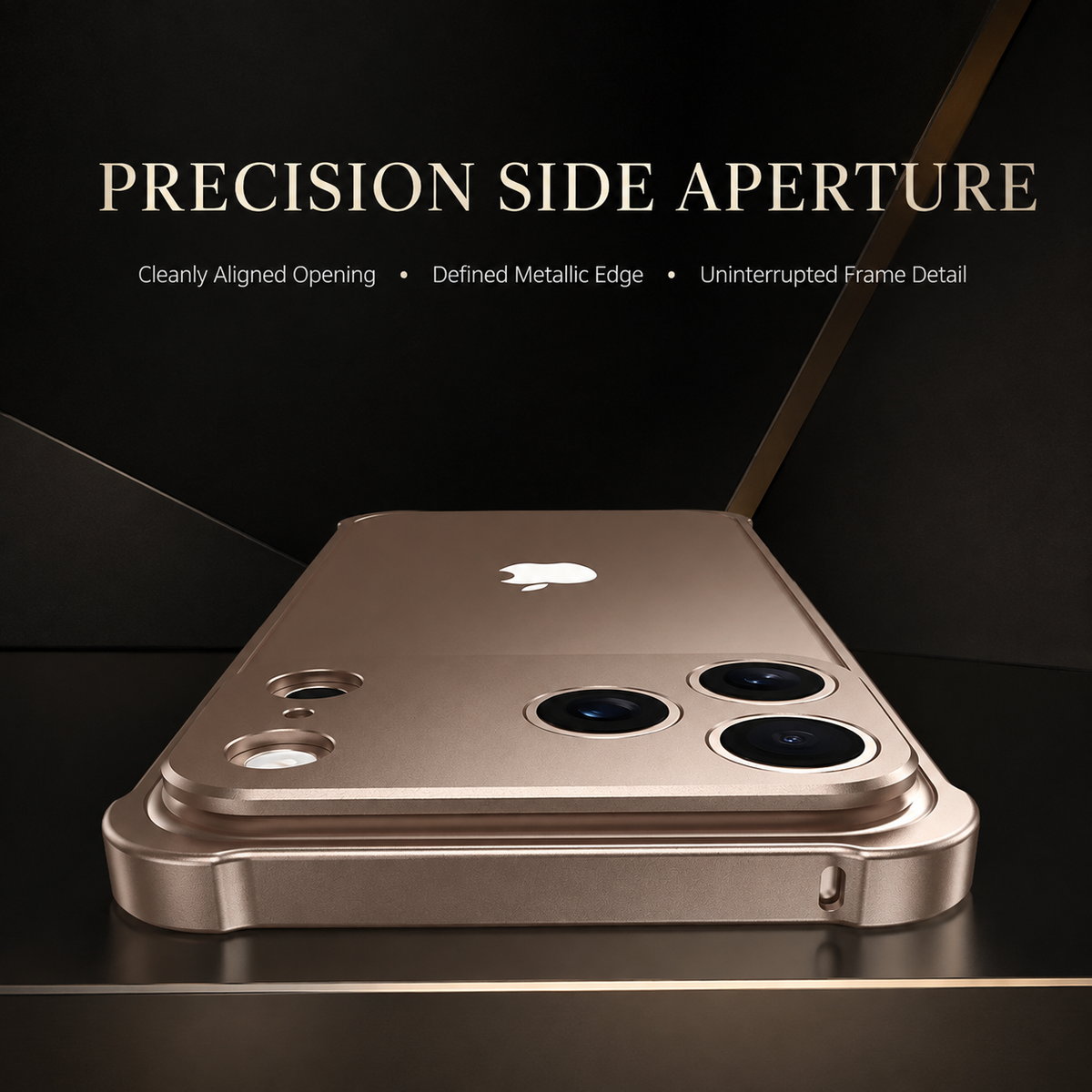 Premium iPhone Case Aluminum Alloy Metal Frame Bumper Camera Lens Protection Shockproof Slim Anti Scratch Reinforced Edge Protective Cover Case Design