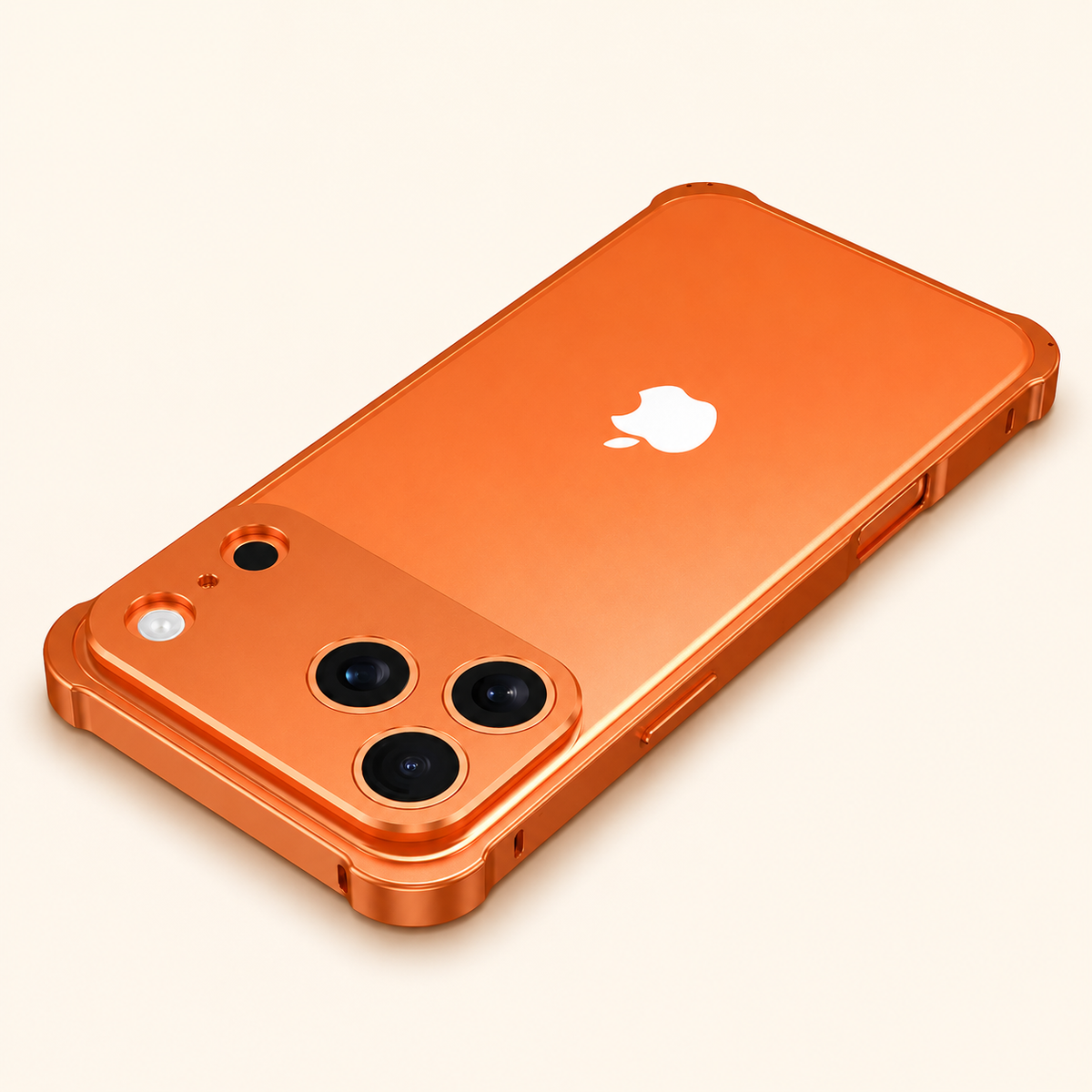 Premium iPhone Case Aluminum Alloy Metal Frame Bumper Camera Lens Protection Shockproof Slim Anti Scratch Reinforced Edge Protective Cover Case Design