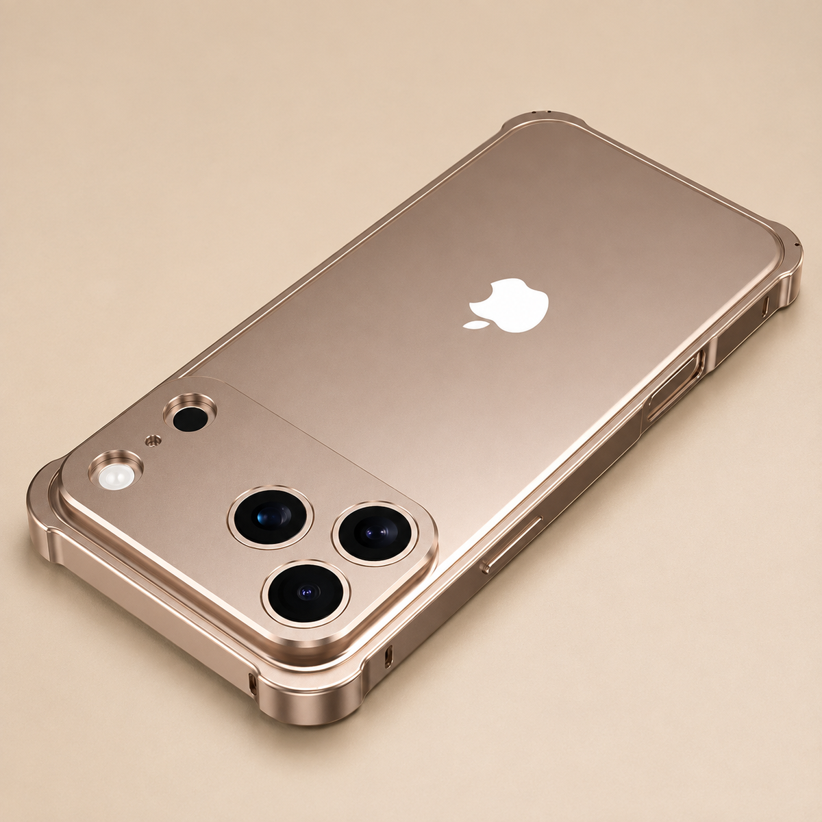 Premium iPhone Case Aluminum Alloy Metal Frame Bumper Camera Lens Protection Shockproof Slim Anti Scratch Reinforced Edge Protective Cover Case Design