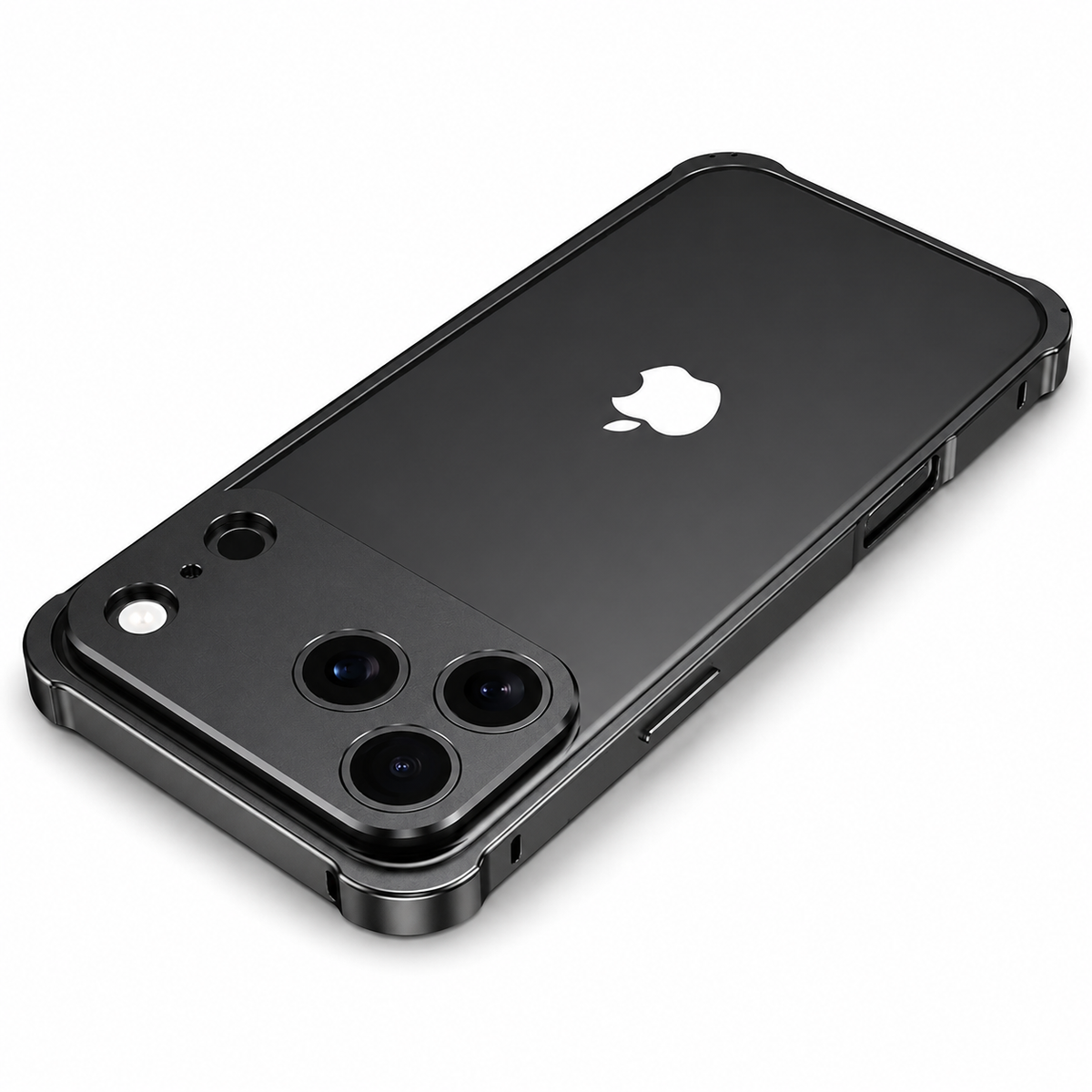 Premium iPhone Case Aluminum Alloy Metal Frame Bumper Camera Lens Protection Shockproof Slim Anti Scratch Reinforced Edge Protective Cover Case Design