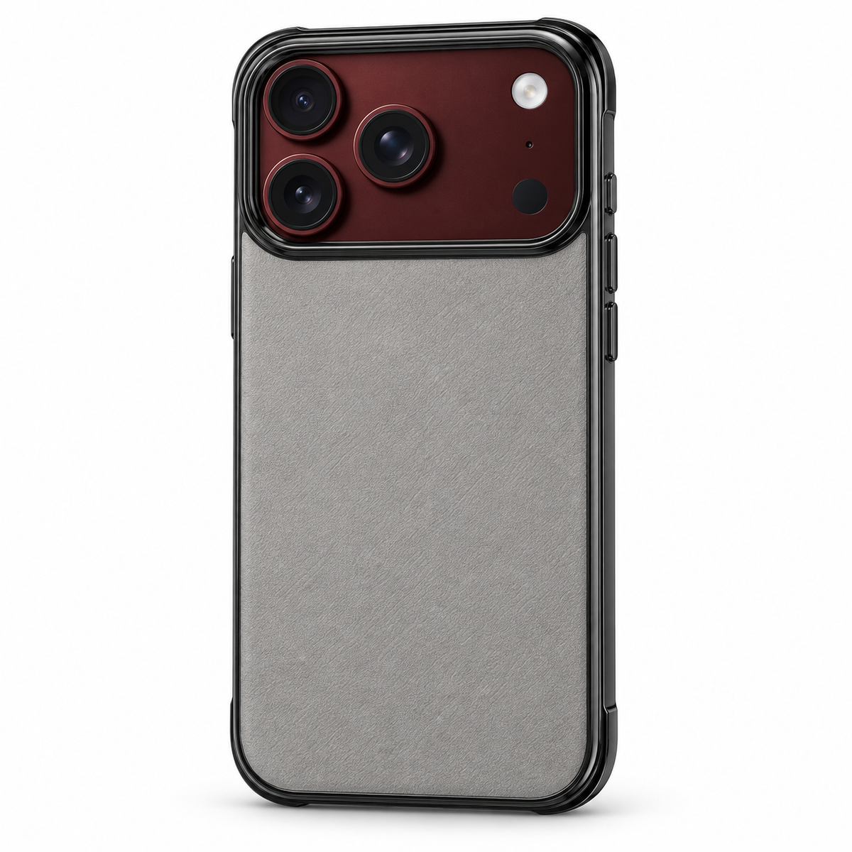 Premium iPhone Case Artificial Leather Semi Transparent Retro Foldable Cover Sweat Resistant Shockproof Slim Non Slip Durable Practical Protective Phone Case